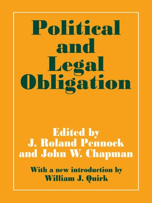 cover image of Political and Legal Obligation